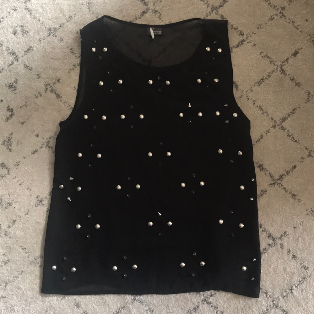 Sparkle & Fade Studded Top